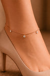 Sparkling Charm Anklet – Pair
