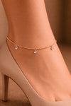 Rose Drop Shine Anklet – Pair