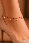 Rose Star Anklet – Pair