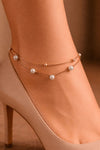 Pearl Layer Anklet – Pair