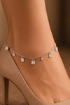 Baguette Sparkle Anklet – Single