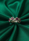 Ruby Radiance Silver Ring