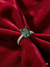 Emerald Grace Silver Ring