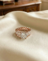 Blush Elegance Silver Ring
